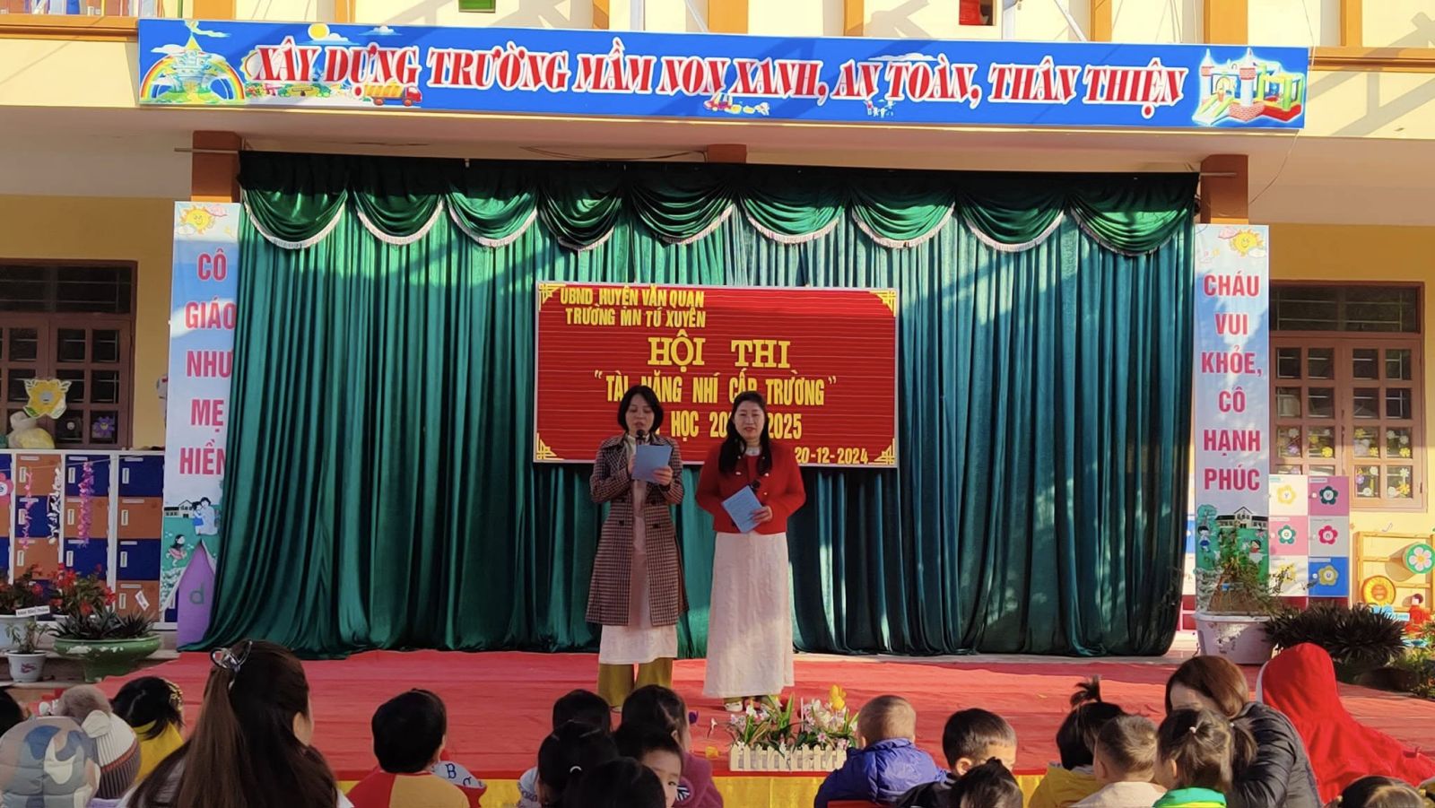 Trường Mầm non Tú Xuyên với hội thi "Tài năng nhí" cấp trường năm học 2024 - 2025.
