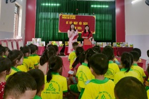 HOẠT ĐỘNG NGOÀI KHÓA: "BÉ VỚI NGÀY HỘI SÁCH"  CỦA CÁC BẠN NHỎ TRƯỜNG MẦM NON TÚ XUYÊN, NĂM HỌC 2023-2024.