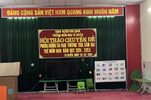 HỘI THẢO CHUYÊN ĐỀ THÁNG 2 MN TÚ XUYÊN: "Phòng chống tai nạn thương tích, xâm hại trẻ mầm non năm học 2024-2025"